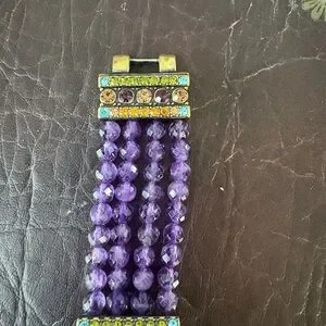 Heidi Daus | Accessories | Heidi Daus Purple Beaded Watch 